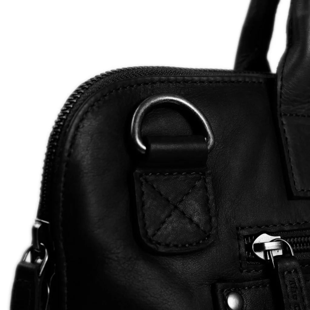 Leder Laptoptasche - The Chesterfield Brand Harvey Schwarz