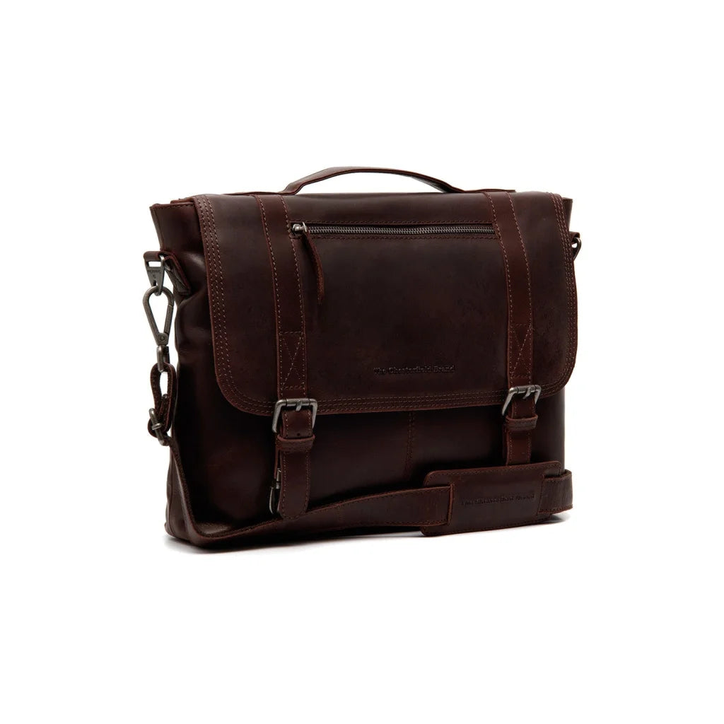 Leder-Laptoptasche - The Chesterfield Brand Veneto Braun