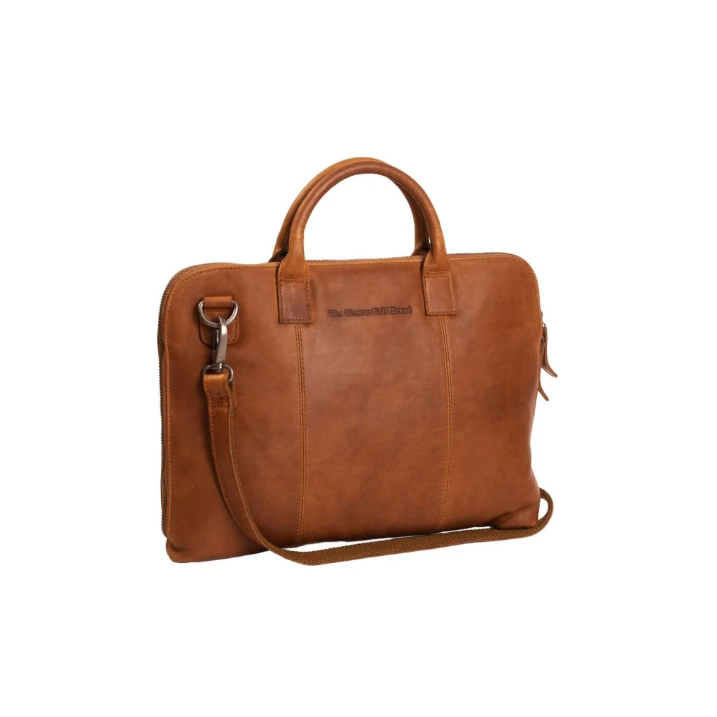 Lederne Laptoptasche - The Chesterfield Brand Harvey Cognac