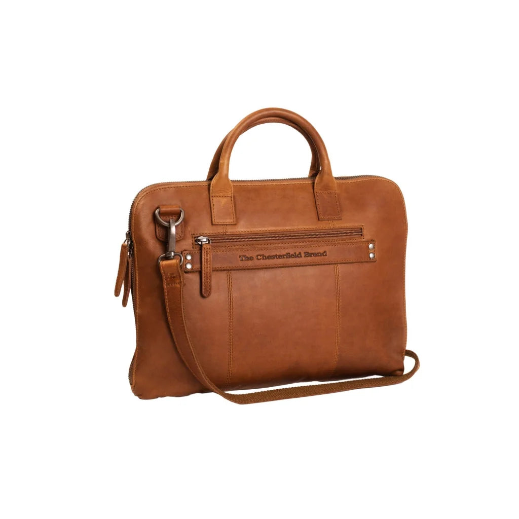 Lederne Laptoptasche - The Chesterfield Brand Harvey Cognac