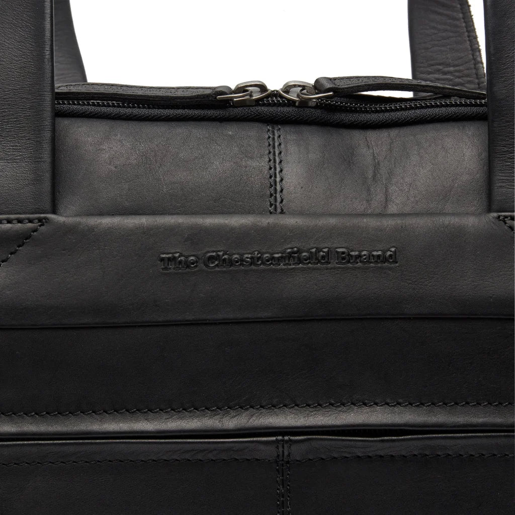Lederne Laptoptasche - The Chesterfield Brand Ryan Schwarz