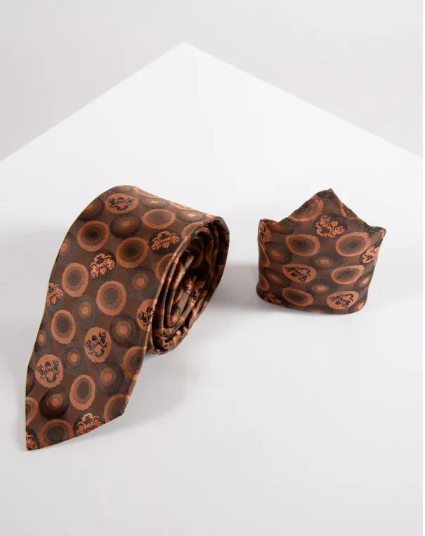 Marc Darcy Gentlemens Bubbles Orange Krawatte