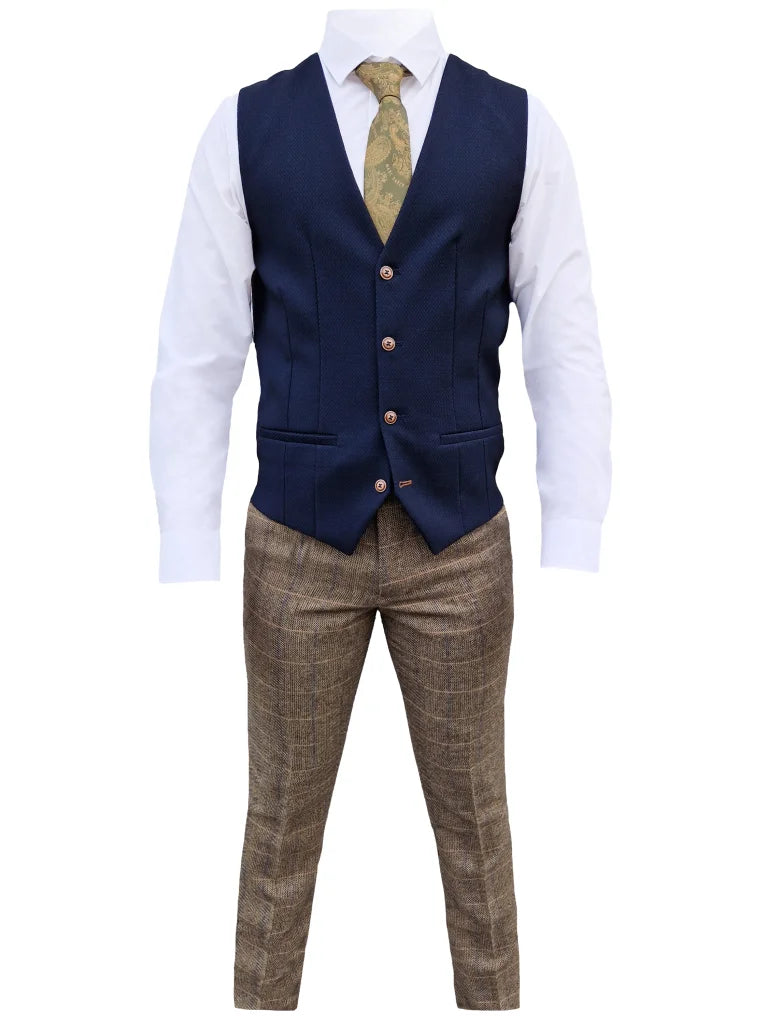 Mix and Match - 3 - teiliger Herrenanzug Herringbone