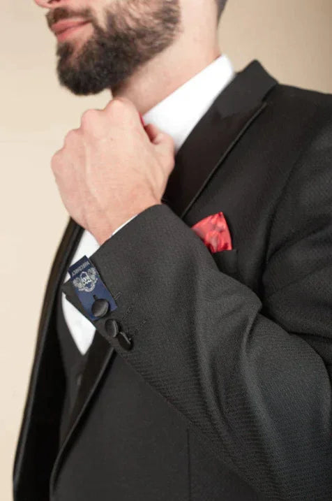 Schwarzer Smoking 3 - teilig - tuxedo