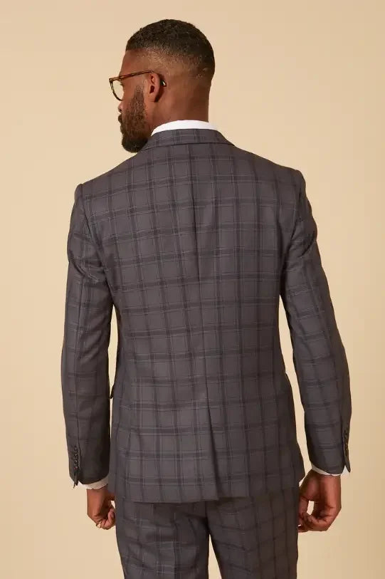 Zweiteiliger Anzug - graues Herrenkostüm - Jose Grey 2pc